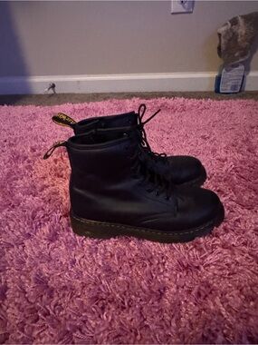 Dr. Martens Black Leather Lace-Up High Ankle Combat Boots